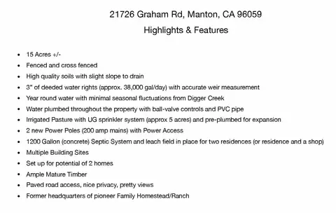 21726 Graham Rd, Manton, CA 96059 photo 28