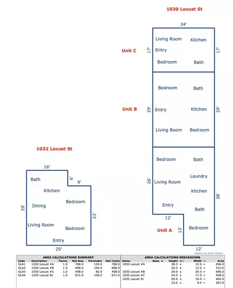 Floorplan - 10301032 Locust St, Redding, CA 96001 photo 1 of 1