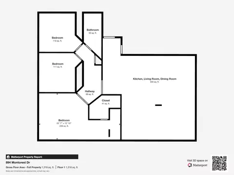 Floorplan - 894 Montcrest Dr, Redding, CA 96003 photo 2 of 2
