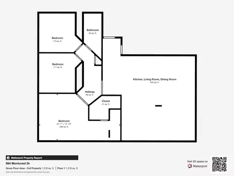 Floorplan - 894 Montcrest Dr, Redding, CA 96003 photo 1 of 2
