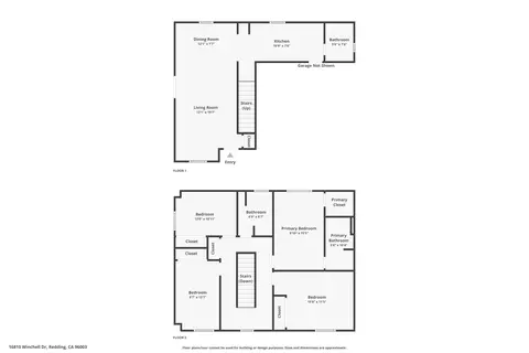 Floorplan - 16810 Winchell Dr, Redding, CA 96003 photo 1 of 3