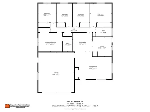 Floorplan - 16834 Winchell Dr, Redding, CA 96003 photo 2 of 2