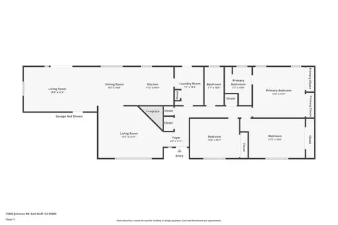 Floorplan - 15695 Johnson Rd, Red Bluff, CA 96080 photo 1 of 1