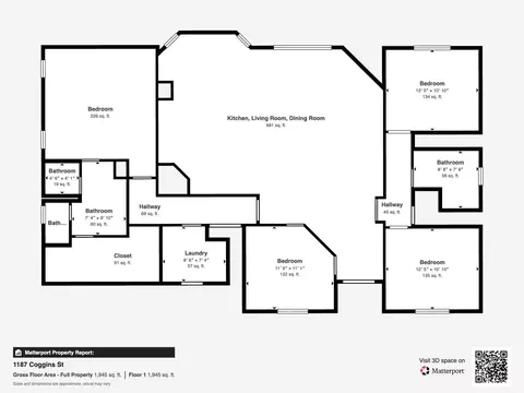 Floorplan - 1187 Coggins St, Redding, CA 96003 photo 2 of 2
