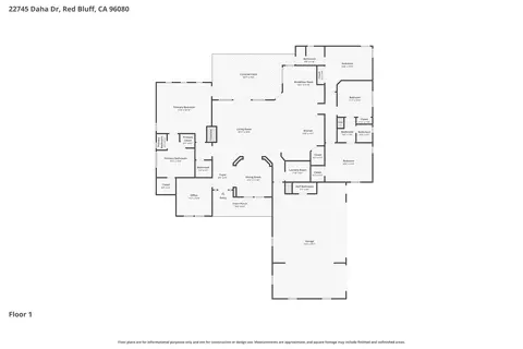 Floorplan - 22745 Daha Dr, Red Bluff, CA 96080 photo 1 of 1