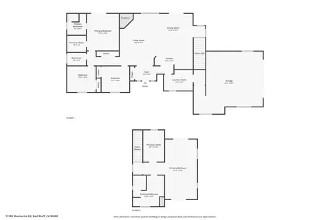 Floorplan - 13180 Montecito Rd, Red Bluff, CA 96080 photo 2 of 3