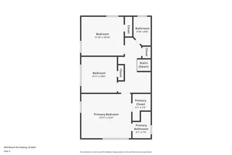 Floorplan - 5039 Bidwell Rd, Redding, CA 96001 photo 2 of 4