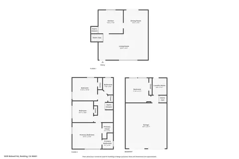 Floorplan - 5039 Bidwell Rd, Redding, CA 96001 photo 1 of 4