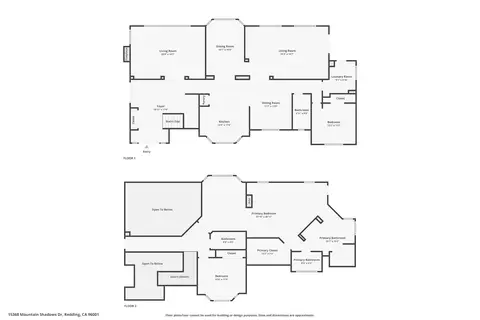 Floorplan - 15368 Mountain Shadows Dr, Redding, CA 96001 photo 1 of 3