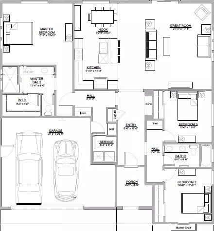 Floorplan - 20023 Pride Mountain Ct, Anderson, CA 96007 photo 1 of 1
