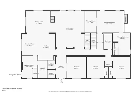 Floorplan - 13839 Creek Trl, Redding, CA 96003 photo 2 of 3