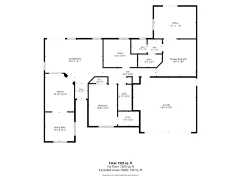 Floorplan - 4393 Agnes May Dr, Redding, CA 96002 photo 1 of 2