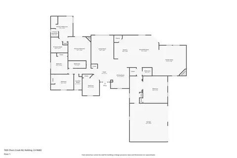 Floorplan - 7605 Churn Creek Rd, Redding, CA 96002 photo 2 of 2