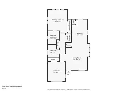 Floorplan - 2899 Lanning Ave, Redding, CA 96001 photo 1 of 2