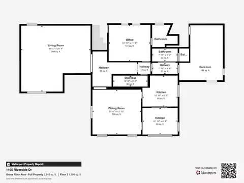 Floorplan - 1465 Riverside Dr, Redding, CA 96001 photo 3 of 6