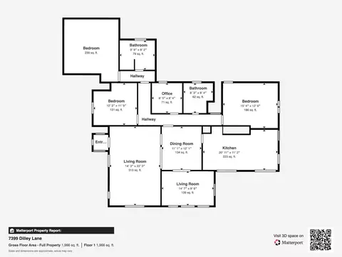 Floorplan - 7399 Dilley Ln, Redding, CA 96002 photo 2 of 2