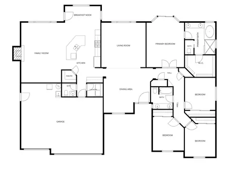 Floorplan - 4571 Big Horn Dr, Redding, CA 96002 photo 1 of 1