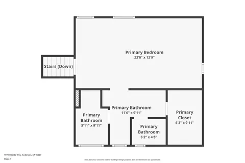 Floorplan - 19789 Weide Way, Anderson, CA 96007 photo 2 of 3