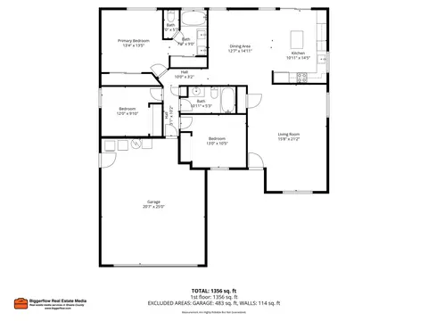 Floorplan - 1110 Grouse Dr, Redding, CA 96003 photo 1 of 2
