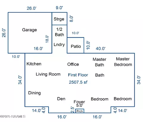 Floorplan - 112 Abshire Dr, Kaplan, LA 70548 photo 2 of 3