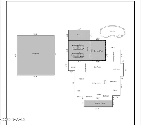 Floorplan - 137 Risley Rd, Arnaudville, LA 70512 photo 1 of 1