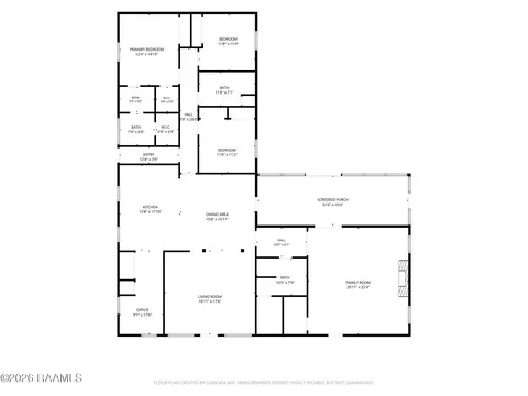Floorplan - 1907 Teche Dr, Breaux Bridge, LA 70517 photo 1 of 2