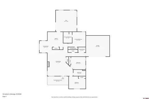 Floorplan - 16 Lendy Ln, Durango, CO 81303 photo 1 of 1