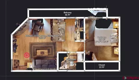 Floorplan - 11 Emmons Rd #327, Crested Butte, CO 81225 photo 1 of 1