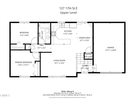 Floorplan - 127 17th St E, Dickinson, ND 58601 photo 3 of 6