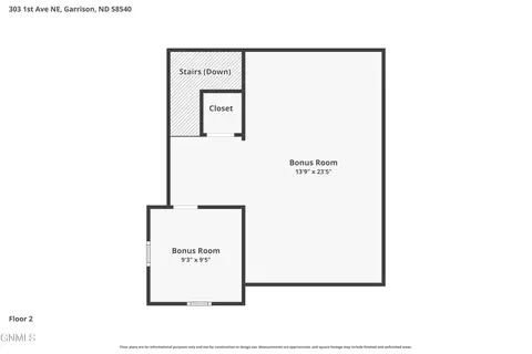 Floorplan - 303 1st Ave NE, Garrison, ND 58540 photo 4 of 4