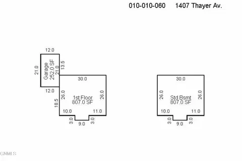 Floorplan - 1407 Thayer Ave, Bismarck, ND 58501 photo 1 of 1