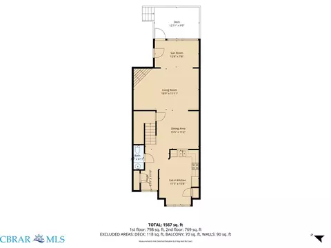 Floorplan - 156 River Walk Ct, Hampton, VA 23669 photo 2 of 3