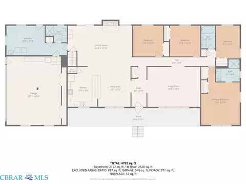 Floorplan - 645 Blue Barn Rd, Wake, VA 23176 photo 1 of 2