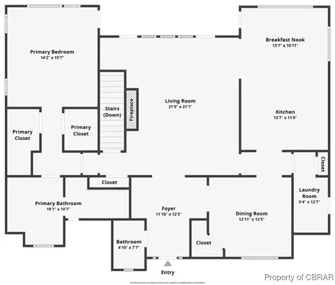 Floorplan - 4310 Merry Point Rd, Lancaster, VA 22503 photo 1 of 2