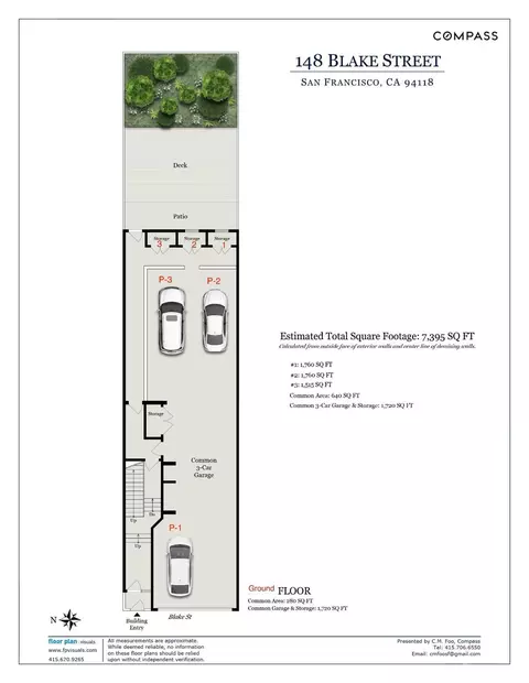 Floorplan - 148 Blake St #2, San Francisco, CA 94118 photo 3 of 3