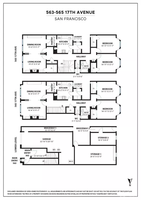 Floorplan - 563 17th Ave, San Francisco, CA 94121 photo 1 of 1