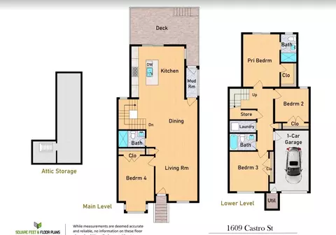 Floorplan - 1609 Castro St, San Francisco, CA 94114 photo 1 of 1