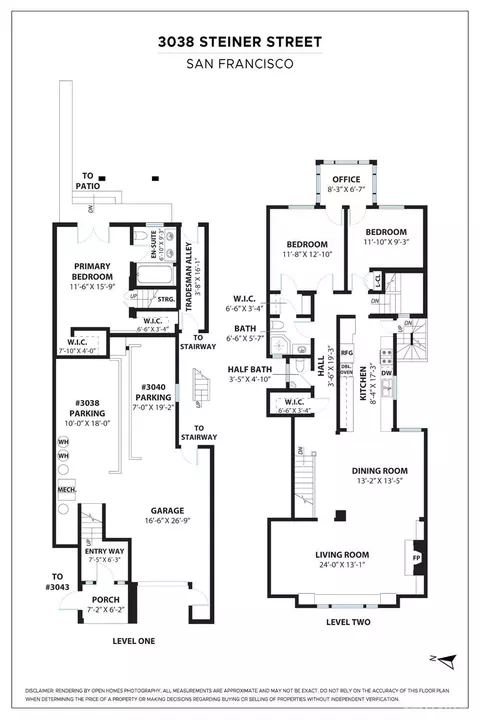 Floorplan - 3038 Steiner St, San Francisco, CA 94123 photo 1 of 1