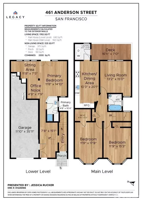 Floorplan - 461 Anderson St, San Francisco, CA 94110 photo 2 of 2