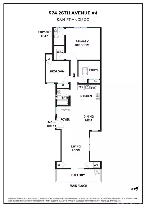 Floorplan - 574 26th Ave #4, San Francisco, CA 94121 photo 1 of 1