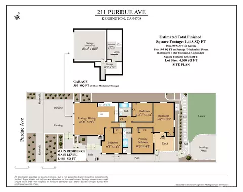 Floorplan - 211 Purdue Ave, Kensington, CA 94708 photo 1 of 1