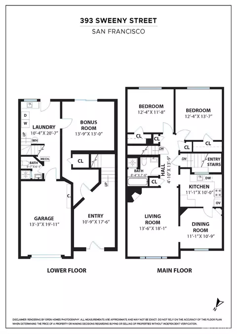 Floorplan - 393 Sweeny St, San Francisco, CA 94134 photo 1 of 1