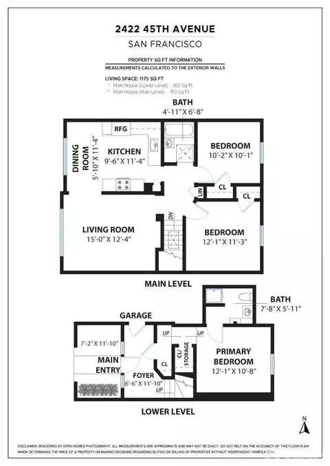 Floorplan - 2422 45th Ave, San Francisco, CA 94116 photo 1 of 1