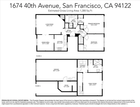 Floorplan - 1674 40th Ave, San Francisco, CA 94122 photo 1 of 1