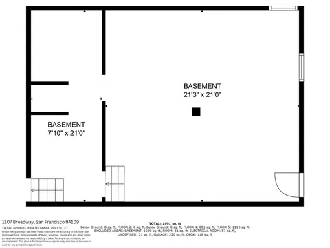 Floorplan - 1107 Broadway, San Francisco, CA 94109 photo 6 of 6