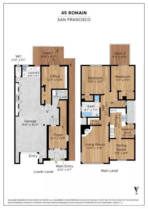 Floorplan - 45 Romain St, San Francisco, CA 94114 photo 1 of 1