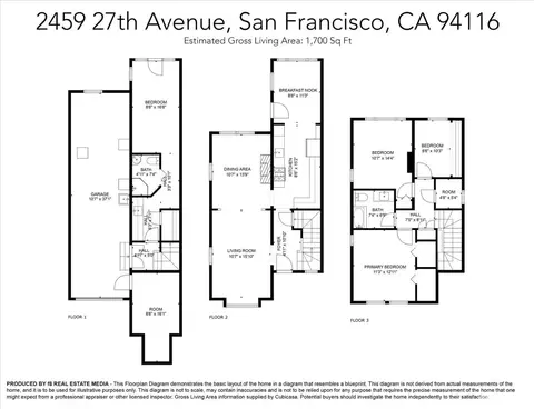 Floorplan - 2459 27th Ave, San Francisco, CA 94116 photo 1 of 1