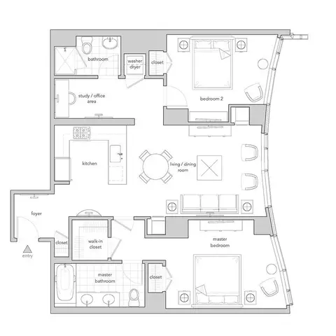 Floorplan - 301 Main St #7A, San Francisco, CA 94105 photo 1 of 1