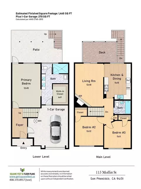 Floorplan - 115 Moffitt St, San Francisco, CA 94131 photo 1 of 1