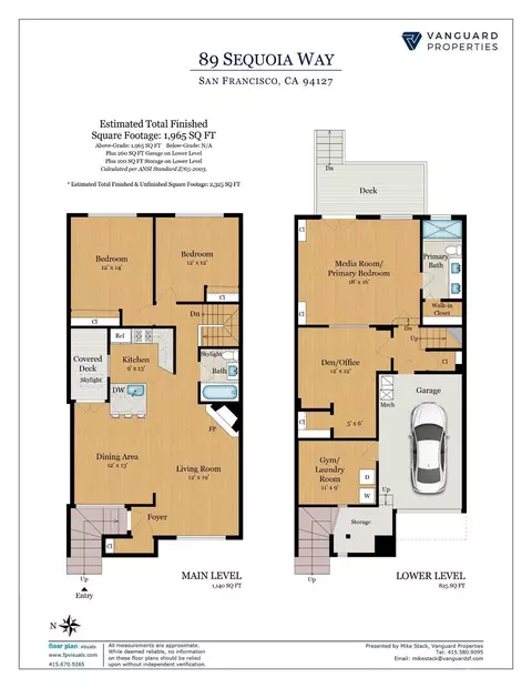 Floorplan - 89 Sequoia Way, San Francisco, CA 94127 photo 1 of 2